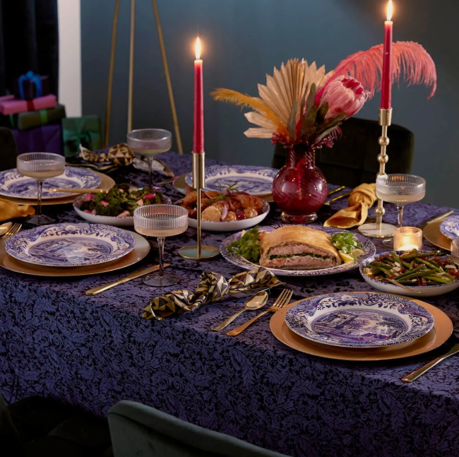 PM SPODE Blue Italian Hũ đựng bơ BLI2850-X
