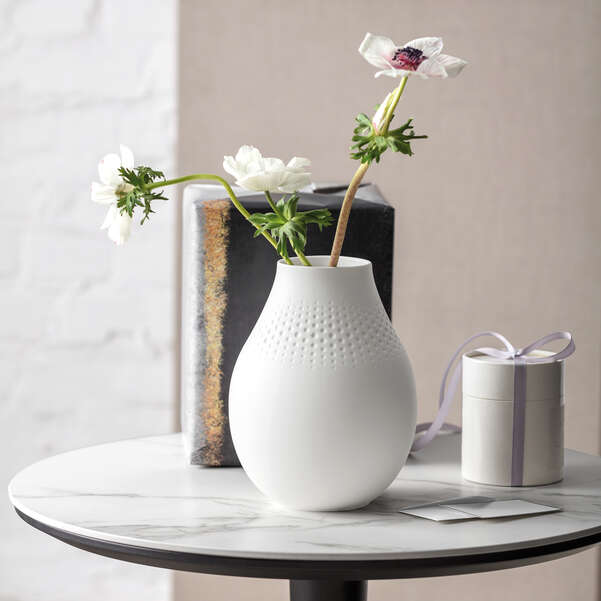 VB Manufacture Bình hoa màu trắng kích thước 20cm đến từ thương hiệu Villeroy & Boch sản xuất tại Đức 1016815513