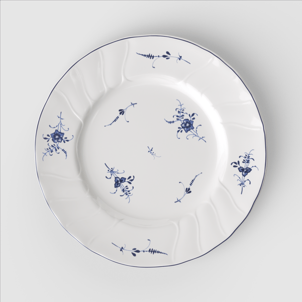 VB Old Luxembourg Đĩa tròn 26cm dành cho 1 người sản xuất tại Đức của hãng Villeroy & Boch 1023412620