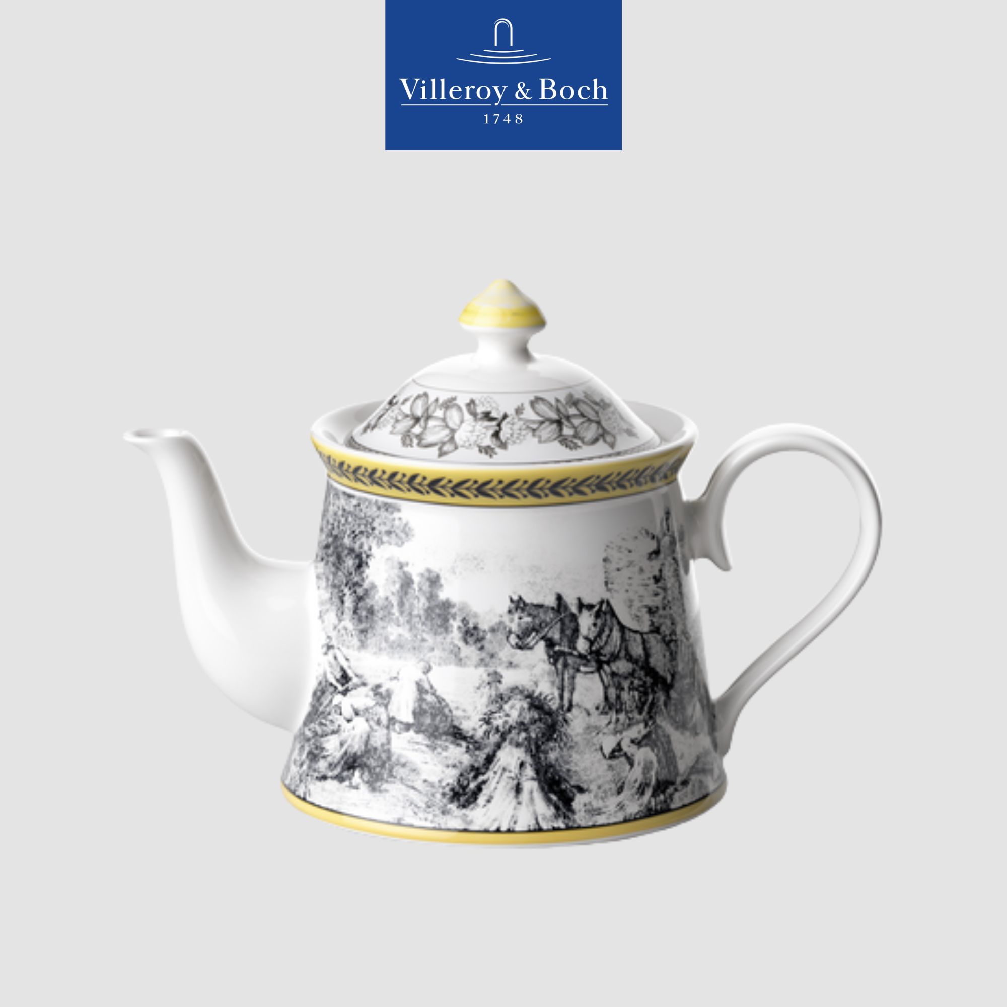 VB Audun Ferme Ấm trà 1100ml bức tranh làng quê Châu Âu thương hiệu Villeroy & Boch nhập khẩu từ Đức  1010670460