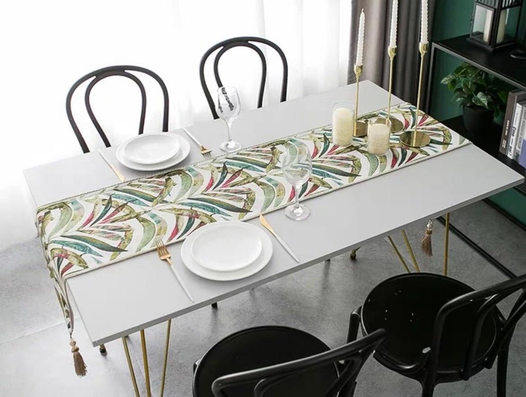 LEAF Table Runner lá xanh 34x300cm 7217