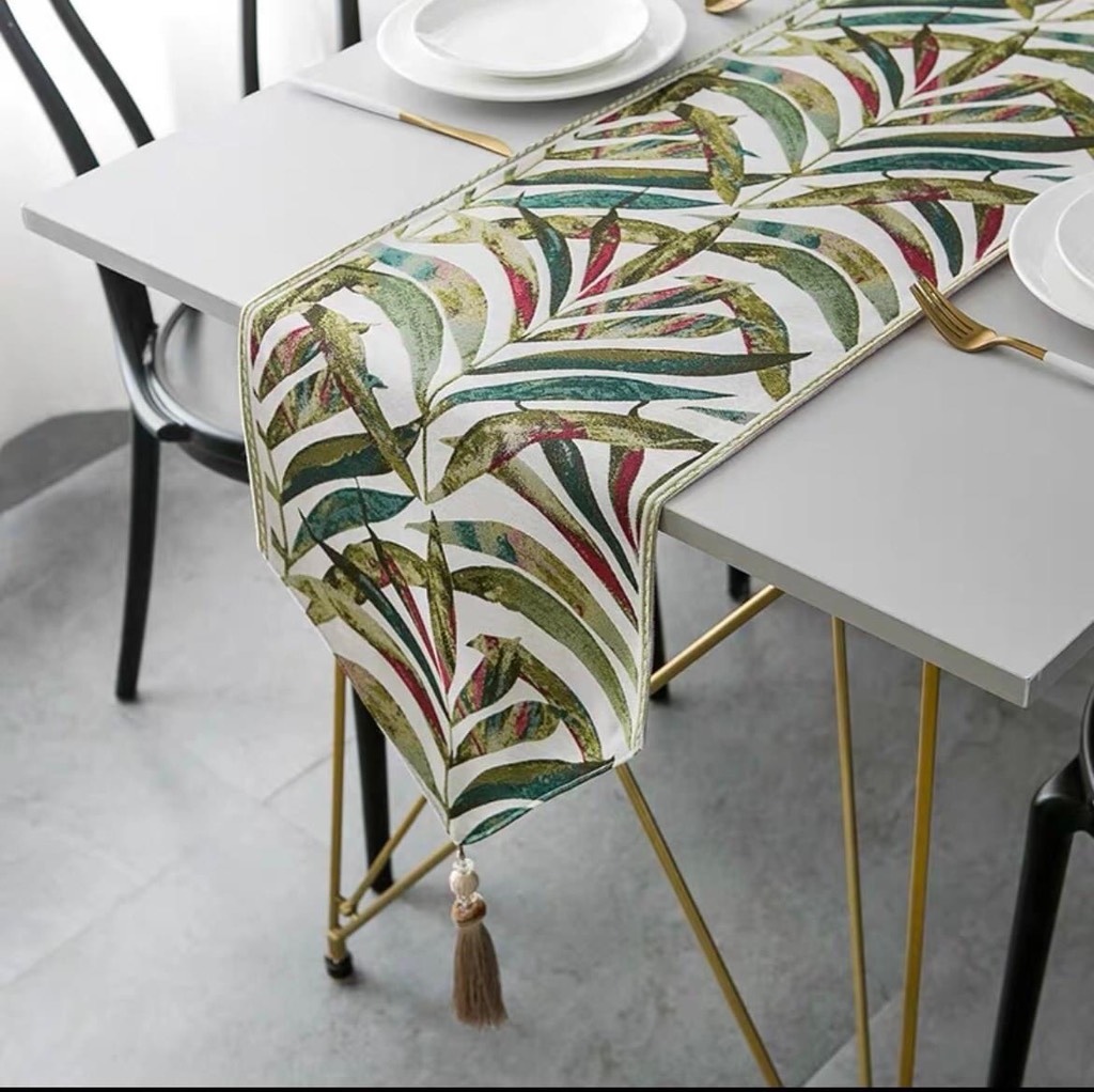 LEAF Table Runner lá xanh 34x300cm 7217