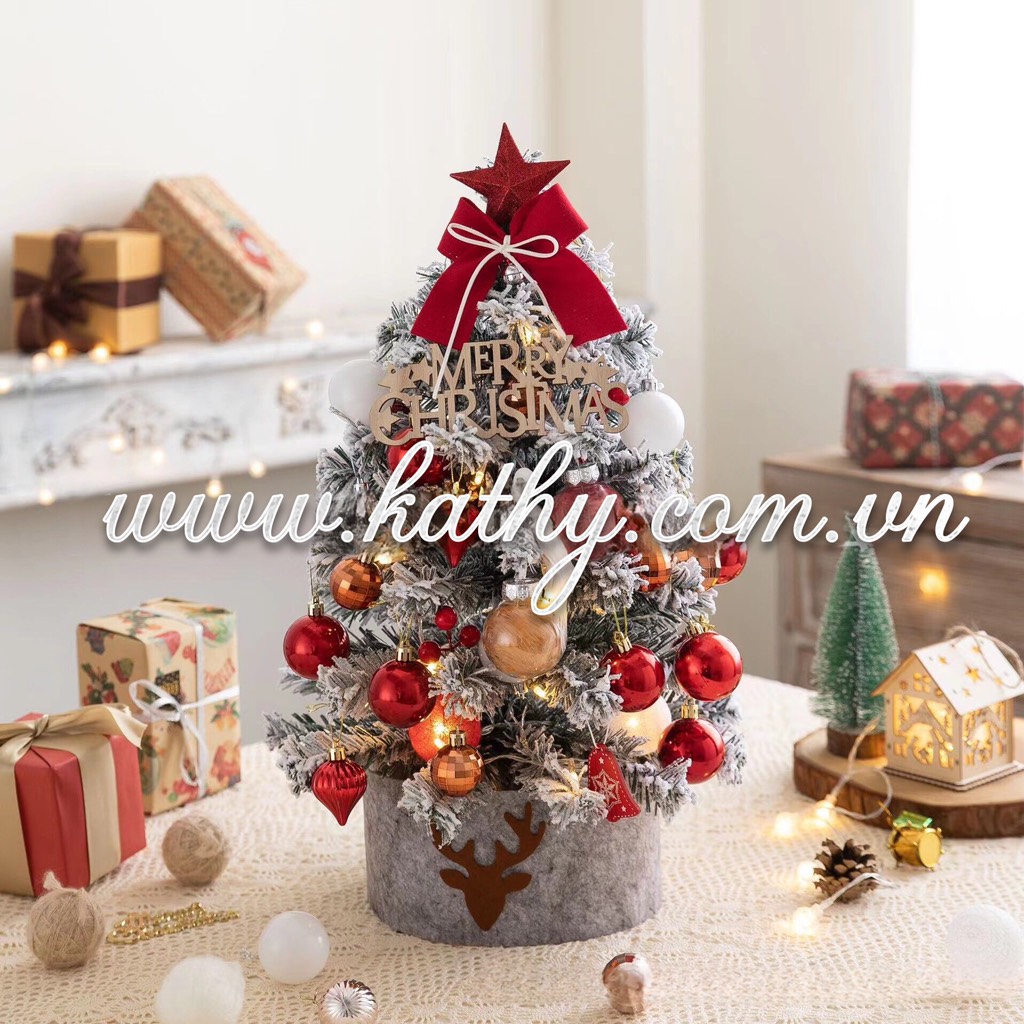 XMAS Cây thông 60cm màu đỏ 6705R