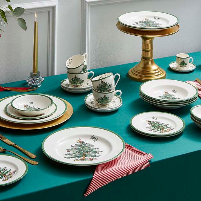 PM Christmas Tree Set chén đĩa lót giáng sinh XT1164