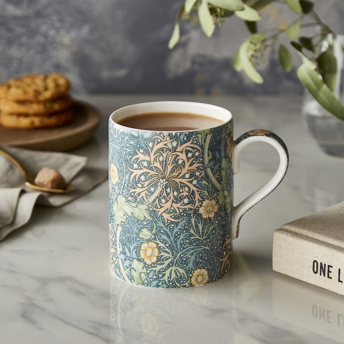 PM MORRIS & CO Cốc cao màu xanh dương 340ml thương hiệu Portmeirion Vương Quốc Anh    MCOP5583-XT
