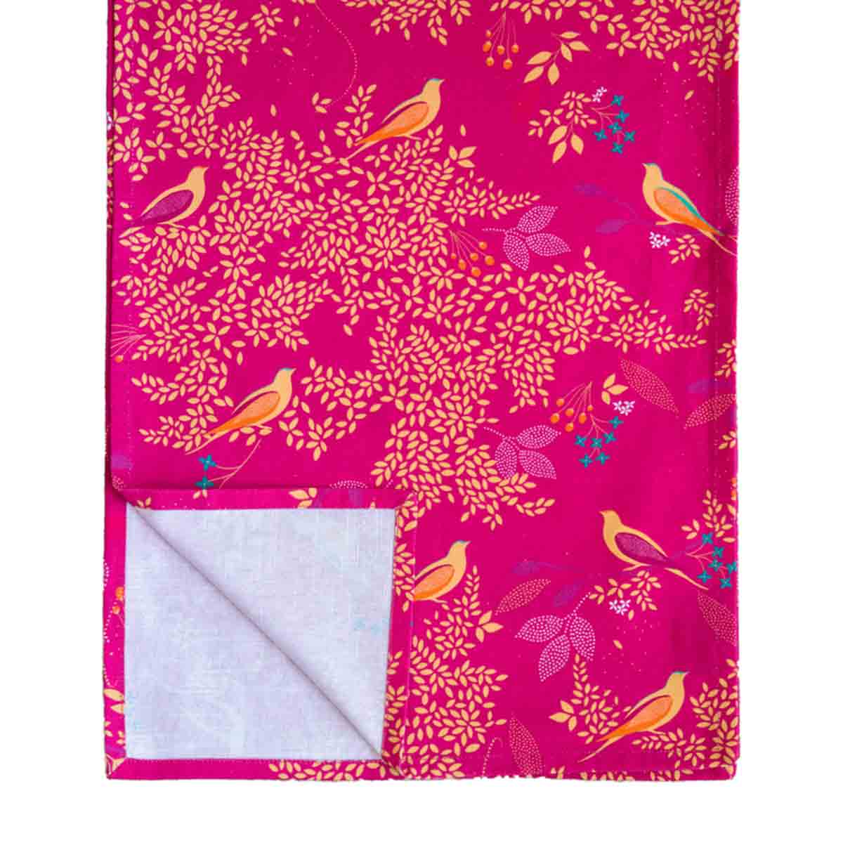 PM Sara Miller Chelsea Table Runner khăn trải bàn hồng 250*35cm Cotton 100% Được thiết kế tại Vương quốc Anh SMCP9108-XW