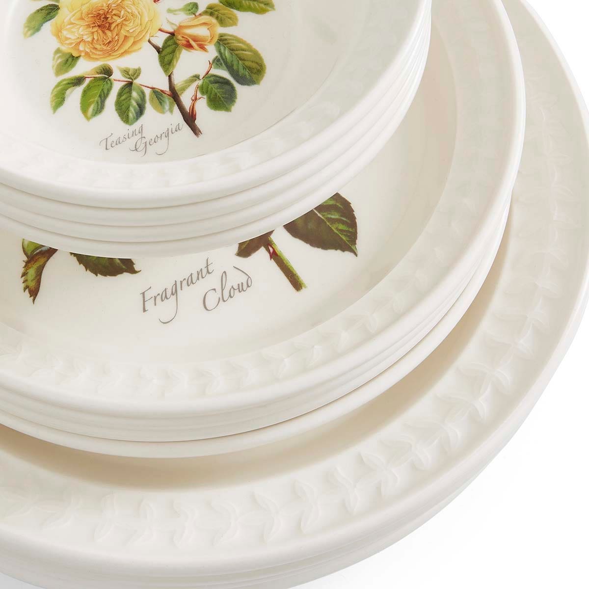 PM Botanic Roses Set 12 món bàn ăn họa tiết hoa hồng quyến rũ sản xuất tại Vương quốc Anh BR81699M