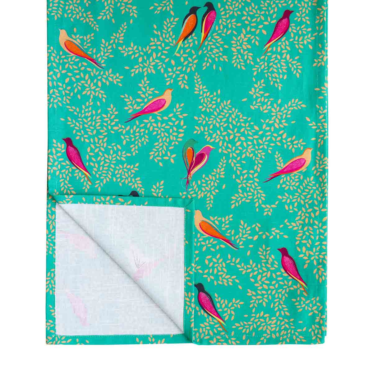 PM Sara Miller Chelsea Table Runner xanh 250*35cm 100% cotton, thiết kế sống động nhập khẩu từ Anh Quốc  SMCG9108-XW