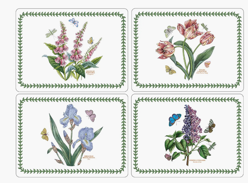 PM Botanic Garden Set 4 tấm lót bàn ăn thương hiệu Pormeirion Vương Quốc Anh  X0010648013