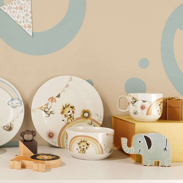 VB Roar like a Lion Bộ bàn ăn 7 món cho trẻ em của thương hiệu Villeroy & Boch sản xuất tại Đức 1486738435