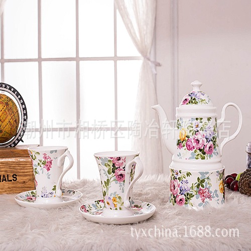 ENGLISH ROSE Bộ trà dành cho 2 người màu trắng 1662