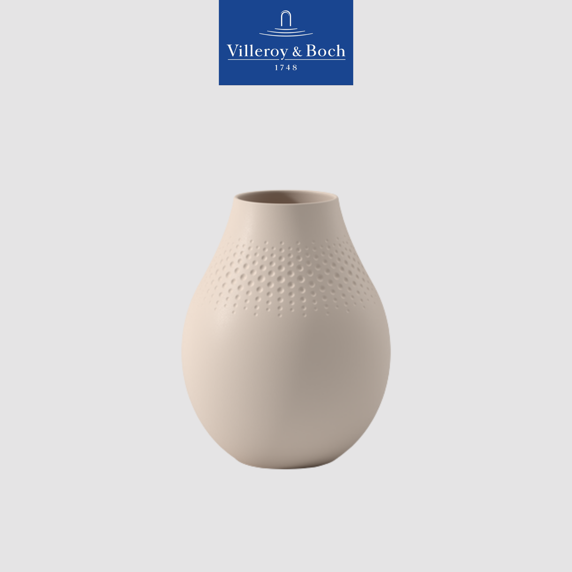 VB Manufacture Bình hoa màu kem 20cm đến từ thương hiệu Villeroy & Boch sản xuất tại Đức 1016865513