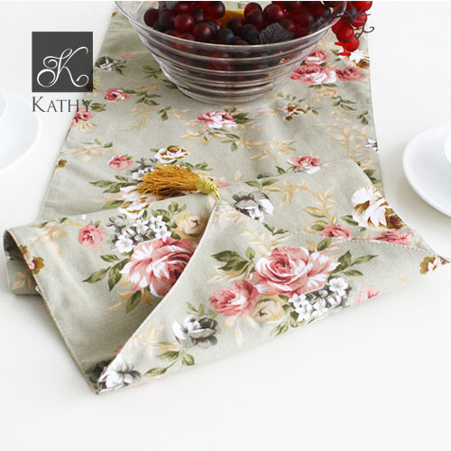 GREY ROSE Table runner 30*180 1948