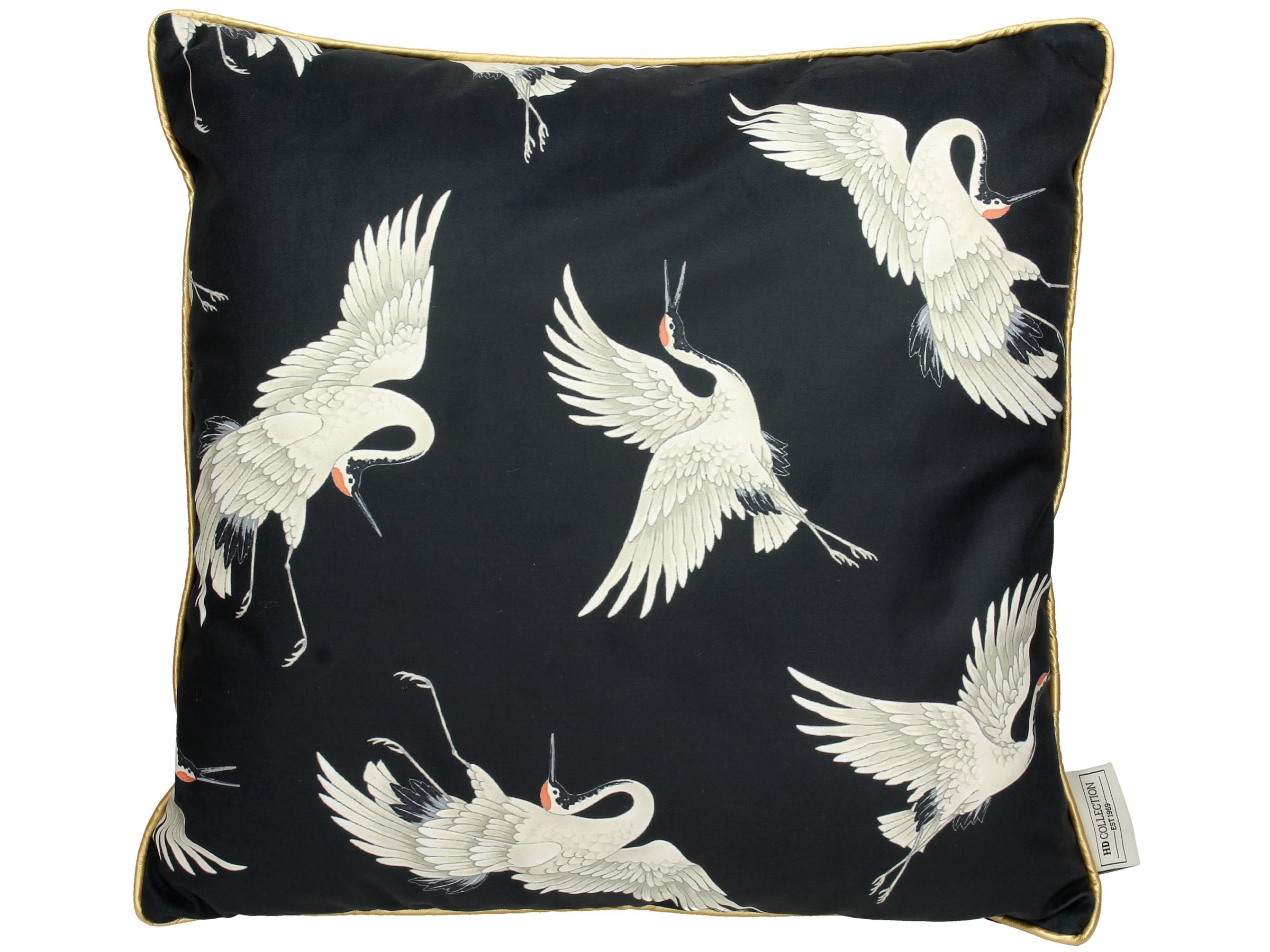 KERSTEN Vỏ gối Crane Velvet Black 45x45cm XET-6489