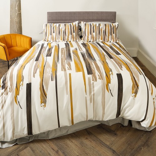 BRUSHSTROKE Bộ ga gối SET OCHRE 3BL164C