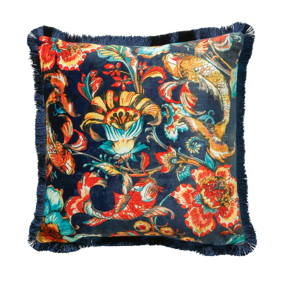 SB Vỏ gối cao cấp KOI 45X45CM NAVY 3CT1248A
