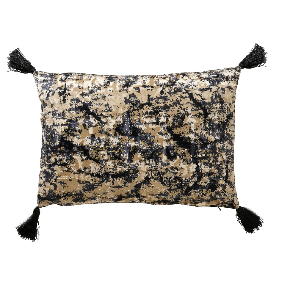 SB Vỏ gối cao cấp SABINE 45X45CM BLACK /GOLD 3CT1268A