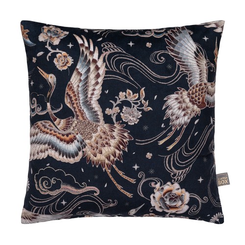 SB Vỏ Gối cao cấp HERON STITCH 45X45 CM NAVY/RUST 3CT1459A