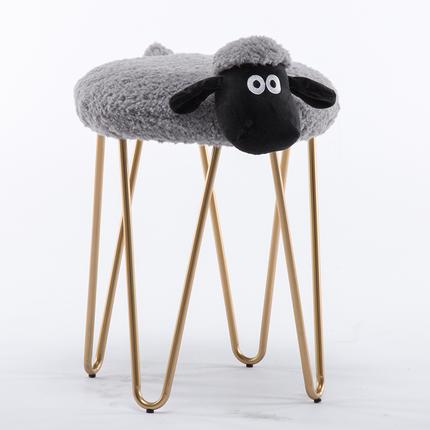 SHEEP Ghế trang trí hình chú cừu ghi chân cao 6070G