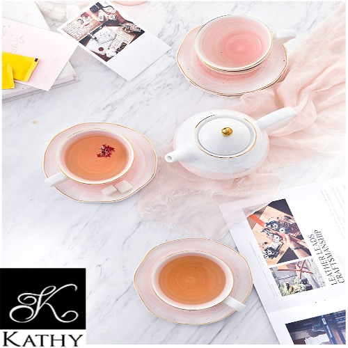 SIMPLE Bộ trà màu hồng 13 món 5150H