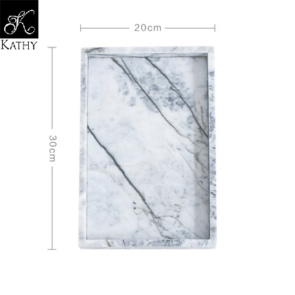 MARBLE Khay chữ nhật ghi 5192