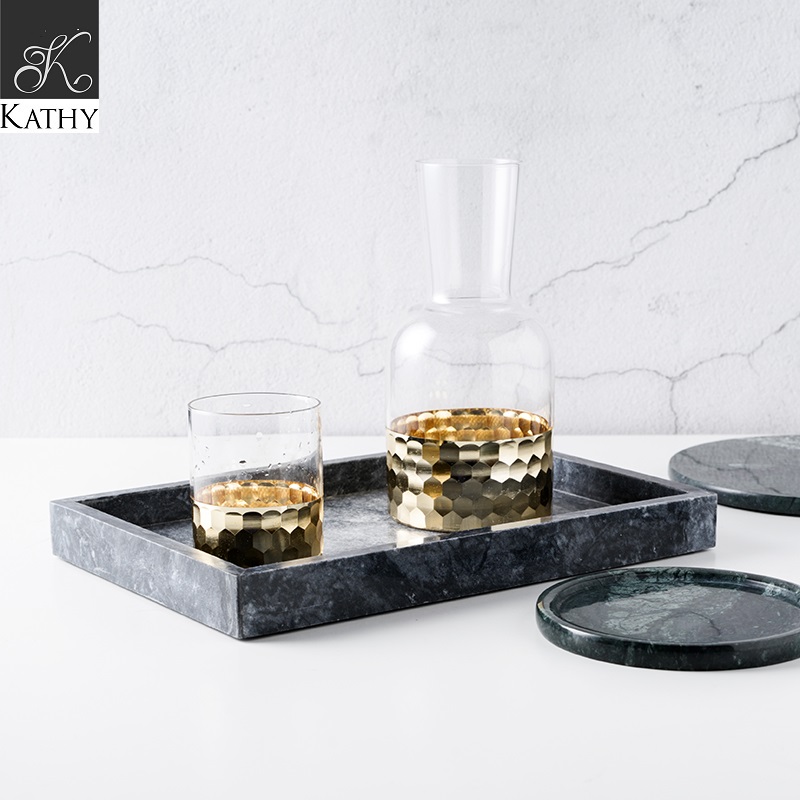 MARBLE Khay đá màu đen CN 5198