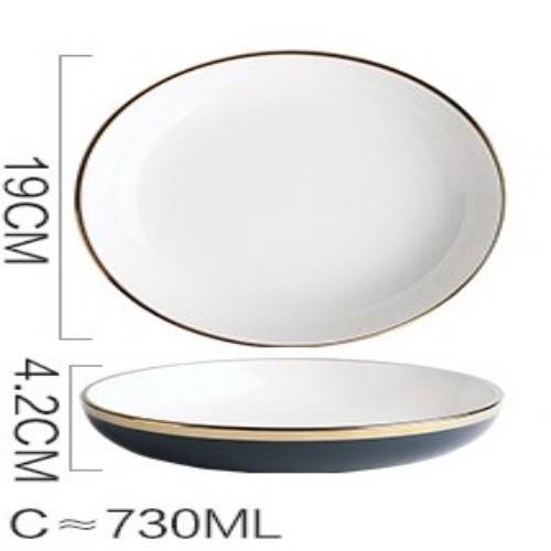 SWISS Đĩa sâu xanh viền vàng 19cm 5316DM