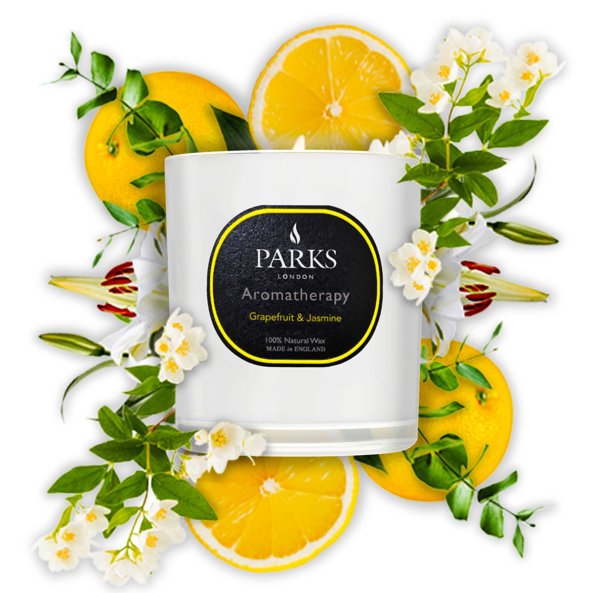 PARKS LONDON Nến thơm cao cấp 220gr Grapefruit & Jasmine 300GFJ