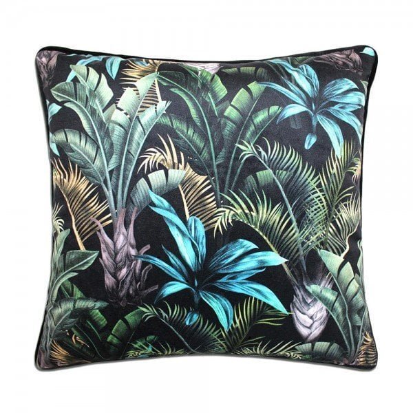 SB Vỏ Gối cao cấp WILD FLORA 45X45CM BLACK/ GREEN3CT1136A