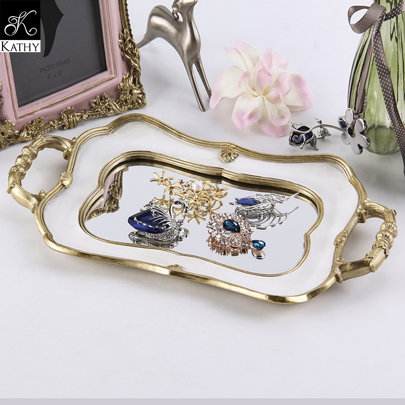 CLASSIC Khay gương trắng 6084