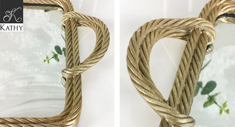 KNOT Khay gương chữ nhật có tay cầm 6092