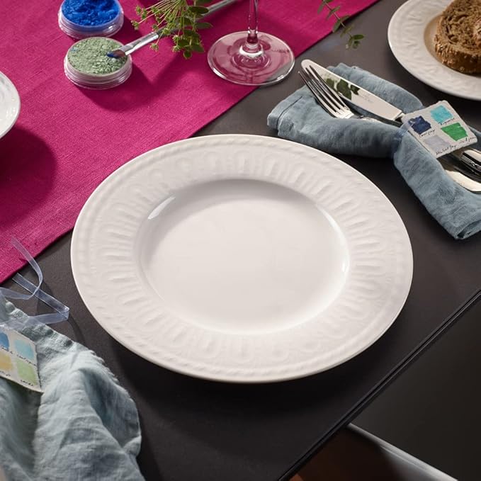VB Cellini Đĩa tròn 27cm màu trắng phong cách Phục hưng Villeroy& Boch nhập khẩu tại Đức  1046002610