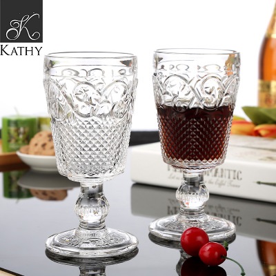 DIAMOND Bộ 6 Ly pha lê cao hoa văn 6108