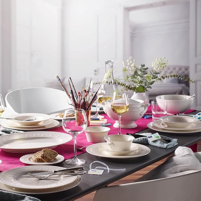 VB Cellini Đĩa sâu màu trắng phong cách Phục hưng Villeroy& Boch nhập khẩu từ Đức  24cm 1046002700