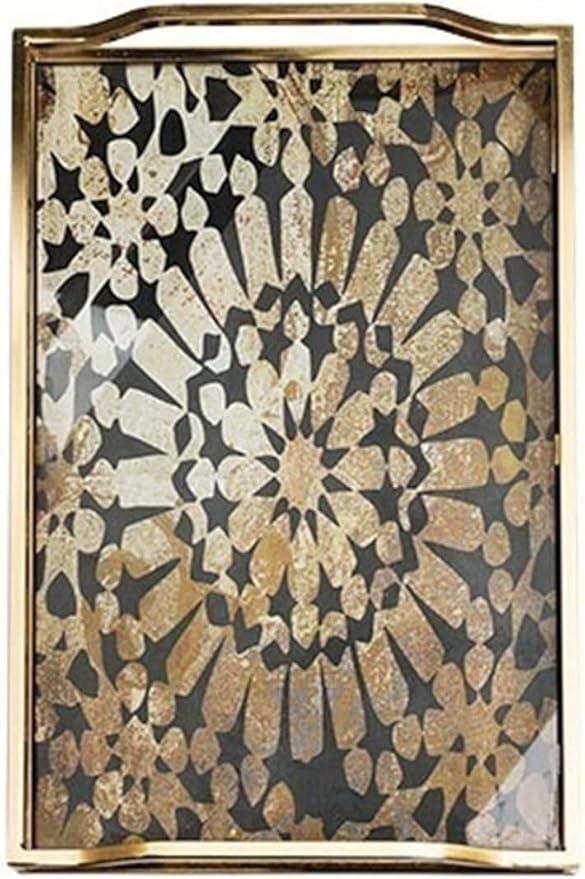 ATLANTIC Khay hình chữ nhật hoạ tiết cổ điển kích thước 38x25.5x3cm 6577