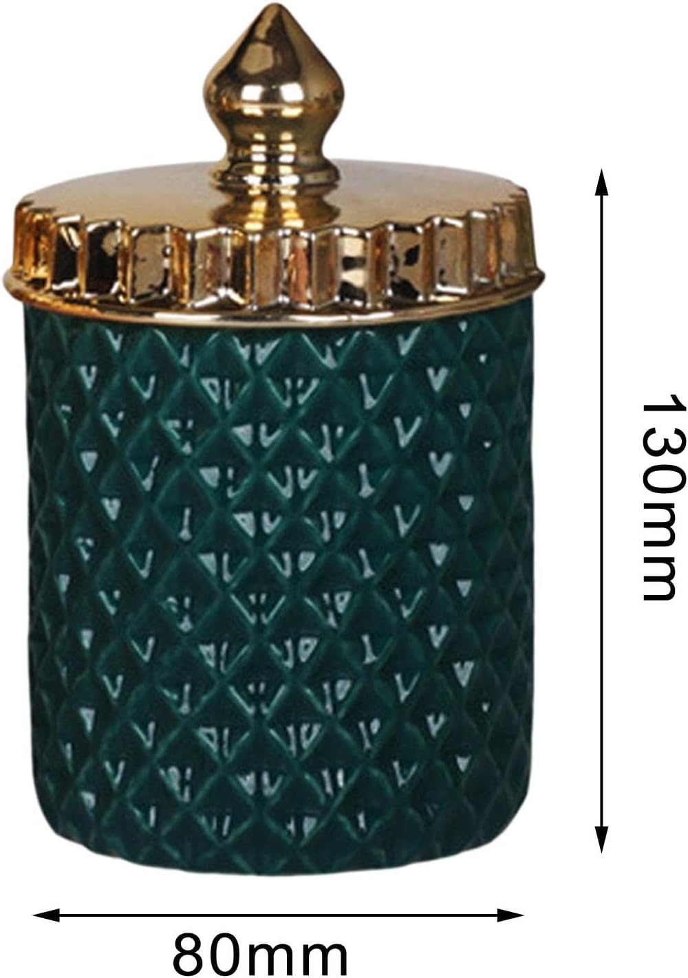 LINDY Hũ đựng màu xanh nắp vàng 6852