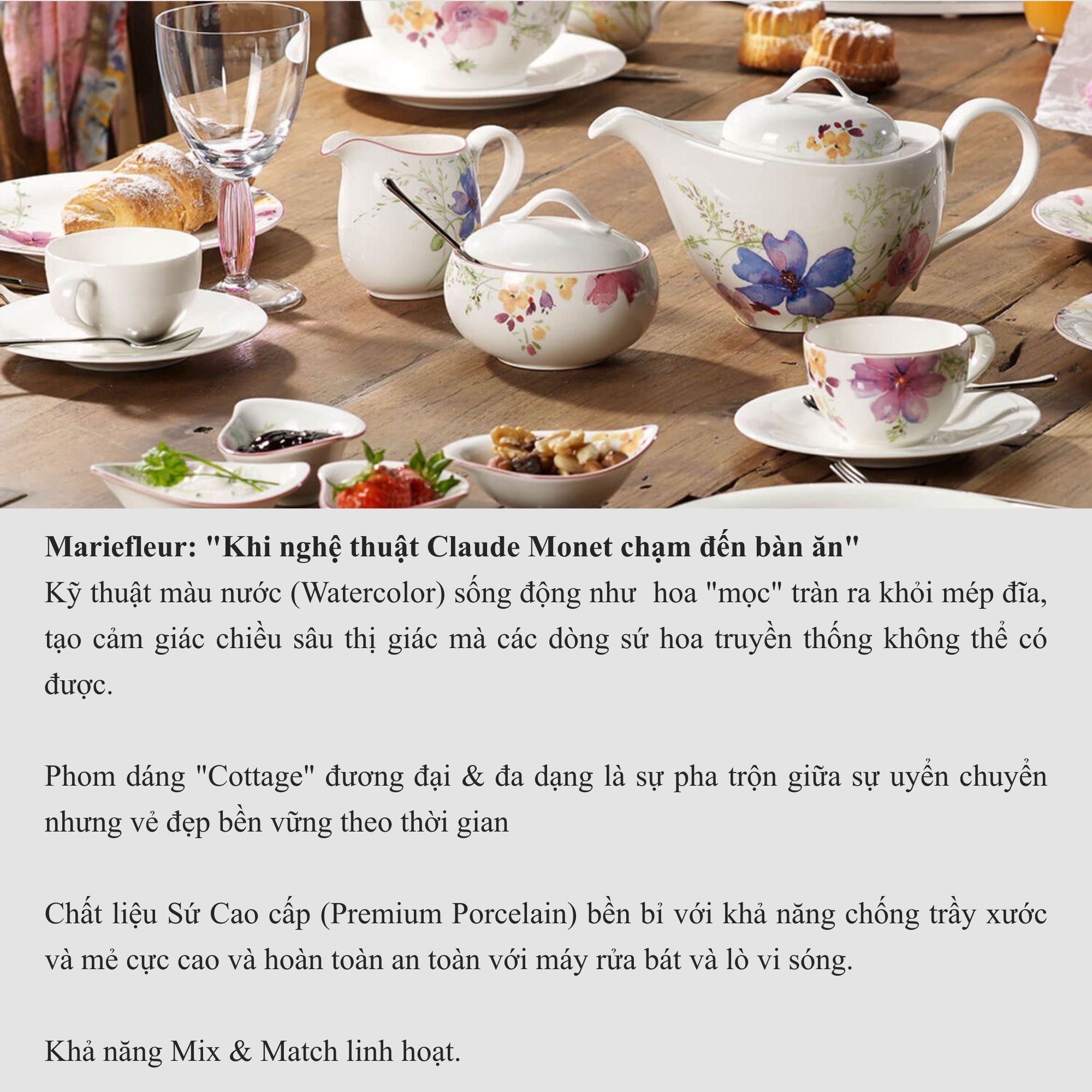 VB Mariefleur Cốc 350ml màu xanh 1041049651