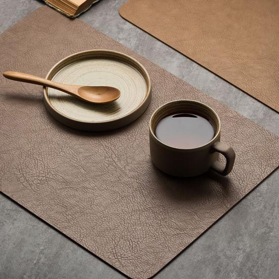 BROWN Khăn lót bàn ăn màu nâu trầm cỡ 30*45 2460NT