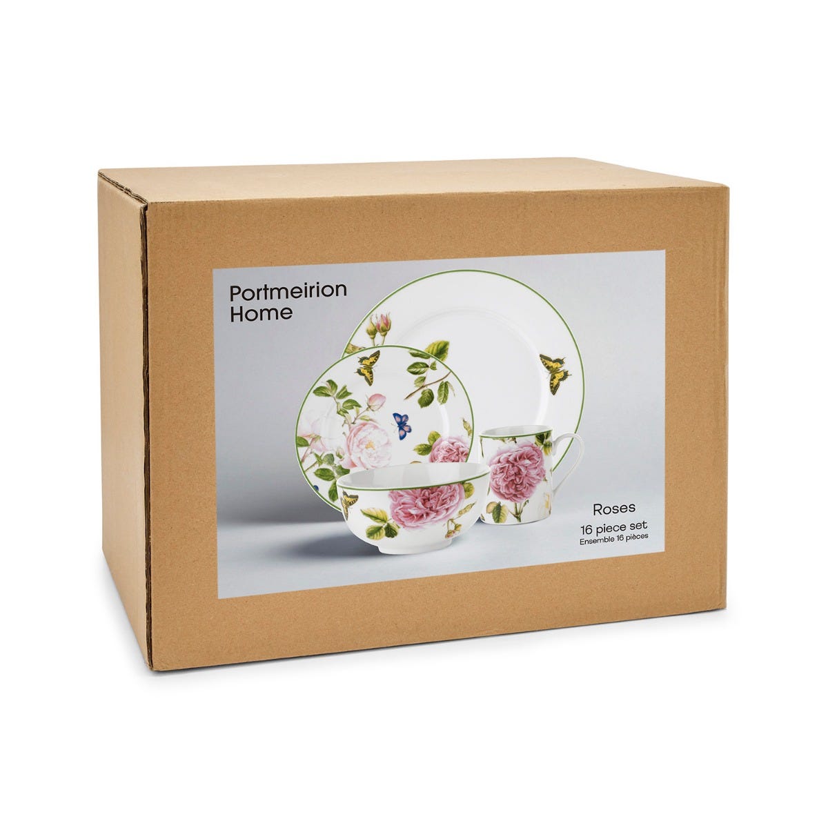 PM Portmeirion Home Bộ bát 16 món Roses ROS4444-XBM