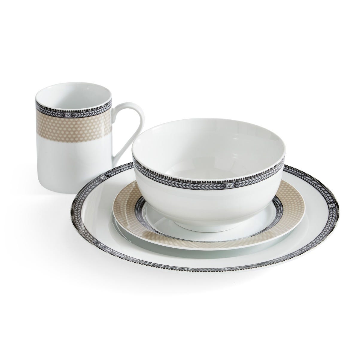 PM Portmeirion Home Bộ bát 16 món Vintage Chic VC4444-XBM