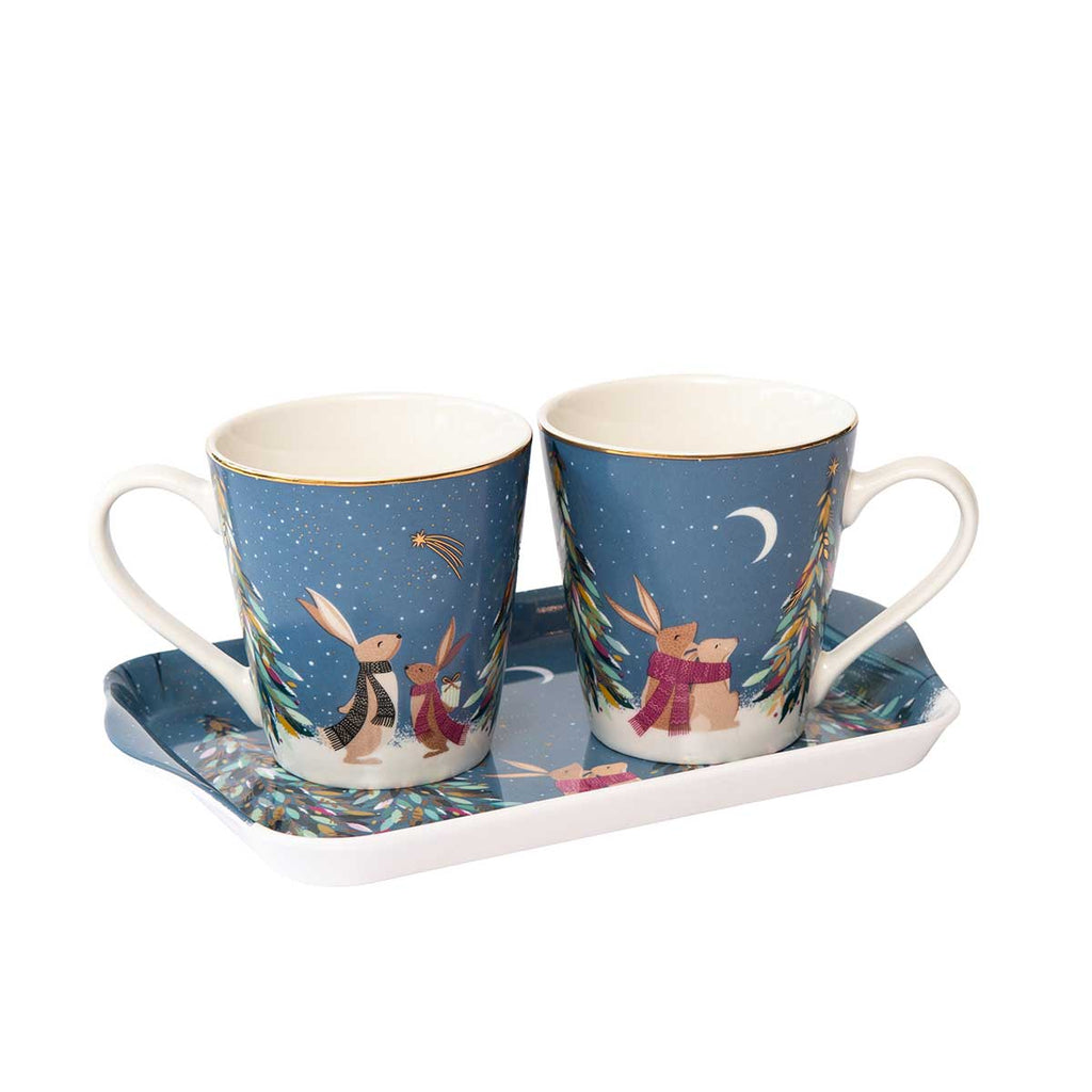 PM Sara Miller Set đôi cốc kèm khay X0011659203