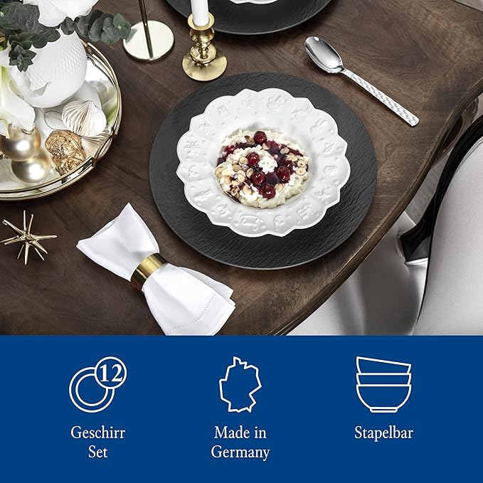 VB Delight Bộ đĩa gồm 12 món thương hiệu Villeroy & Boch nhập khẩu từ Đức 1486588816