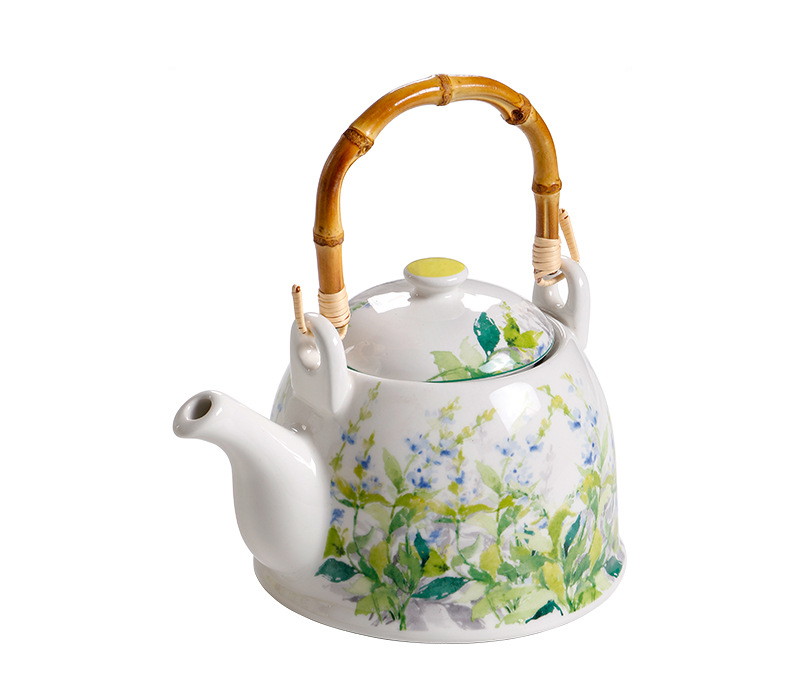 GARDEN Bộ ấm trà họa tiết hoa may 2355BT