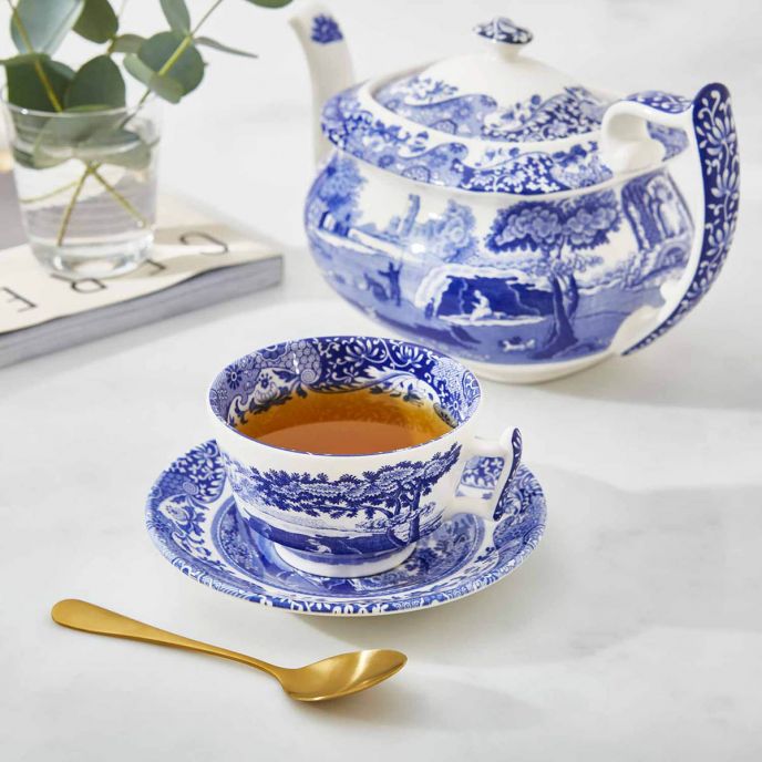 PM SPODE BLUE ITALIAN Set chén đĩa lót  BLI1130