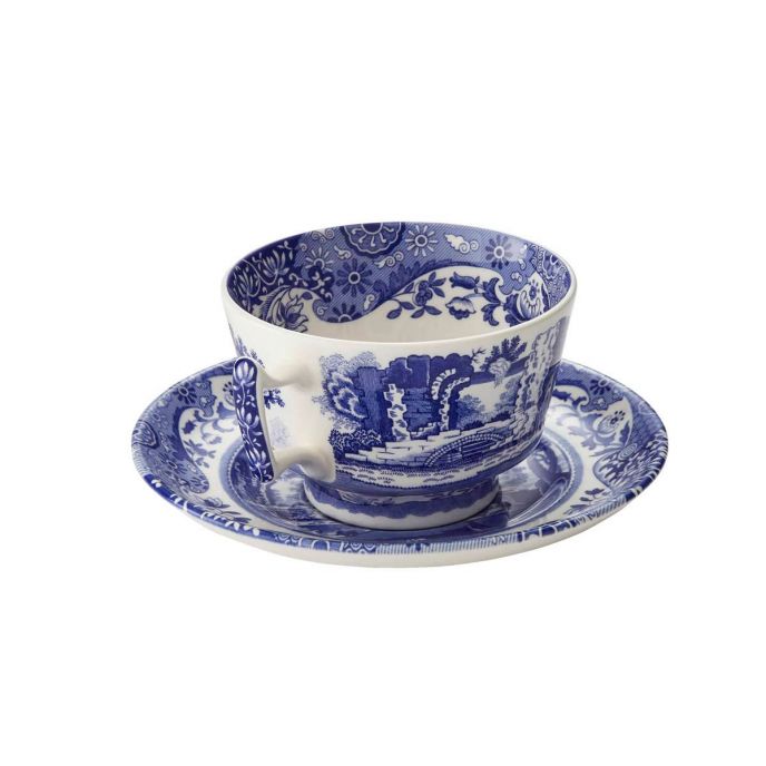 PM SPODE BLUE ITALIAN Set chén đĩa lót thương hiệu Portmeirion sản xuất tại Anh Quốc BLI1130
