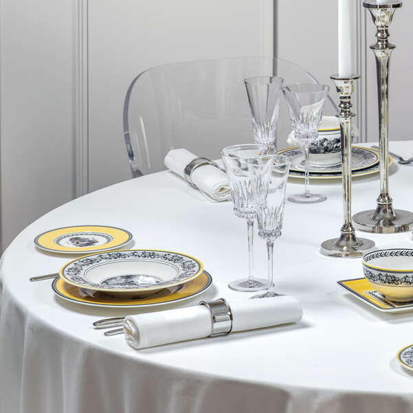 VB Audun Ferme Đĩa sâu 24cm bức tranh làng quê Châu Âu thương hiệu Villeroy & Boch nhập khẩu từ Đức 1010672700