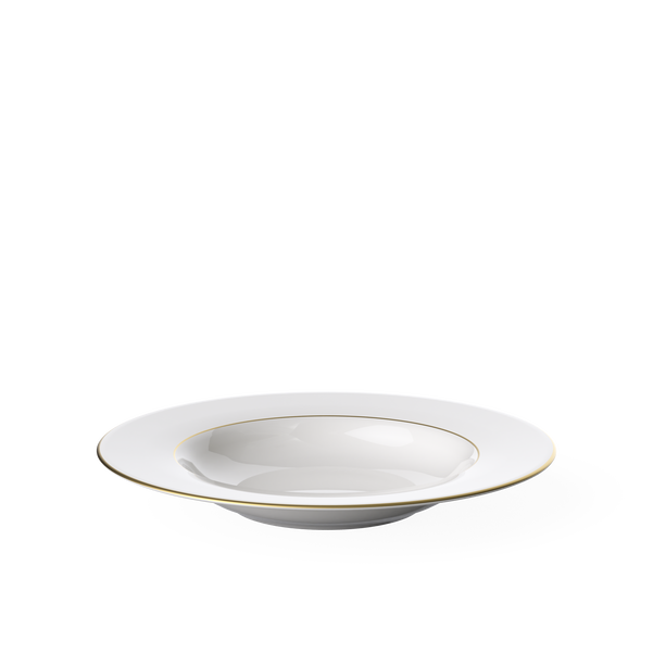 VB Anmut Gold Đĩa sâu màu trắng sứ xương cao cấp mạ vàng Villeroy & Boch nhập khẩu từ Đức  24.8cm 1046532700
