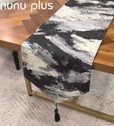 GALAXY Table runner màu đen trắng 32x200cm  7250DT