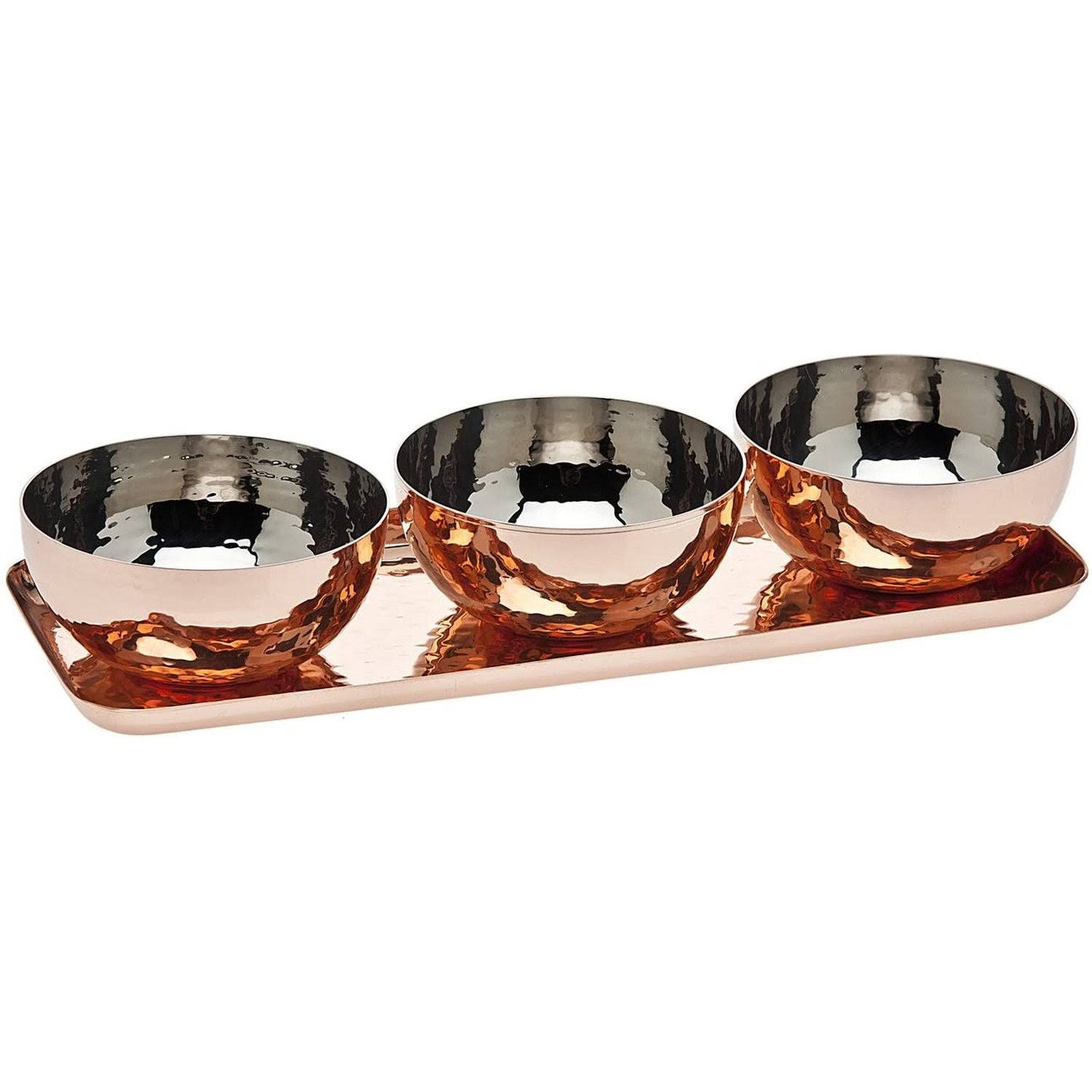 NIBBLE Set 3 món kèm khay màu đồng 5620BR