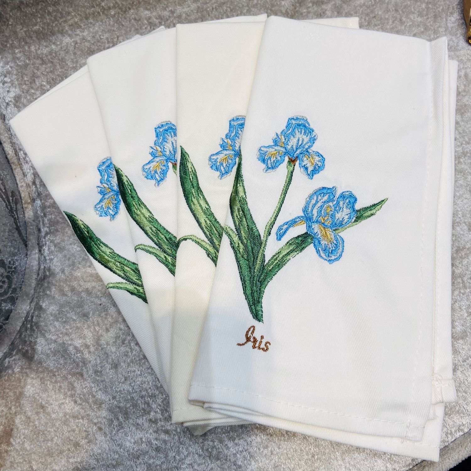 BOTANIC Set 4 khăn ăn Iris